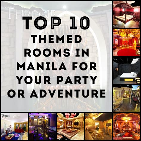 Top 10 Themed Rooms in Manila for your Party or Adventure